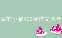 我家的小猫400字作文四年级