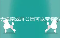 天津南翠屏公园可以带狗吗