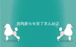 狗狗骨头长歪了怎么纠正