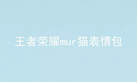 王者荣耀mur猫表情包