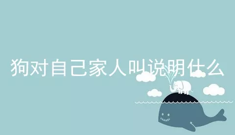 狗对自己家人叫说明什么