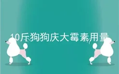 10斤狗狗庆大霉素用量