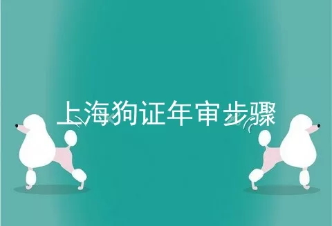 上海狗证年审步骤