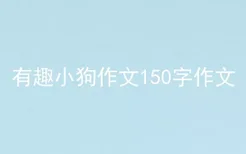 有趣小狗作文150字作文