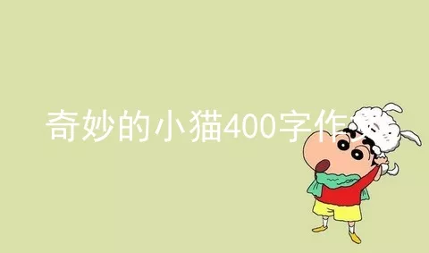 奇妙的小猫400字作文