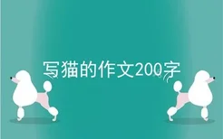 写猫的作文200字