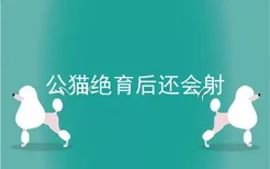 公猫绝育后还会射